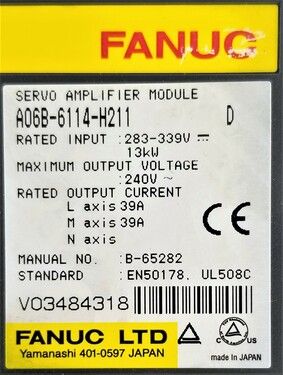 A06B-6114-H211 | FANUC Servo Amplifiers